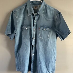 Levi's Blue Denim Men's Shirt